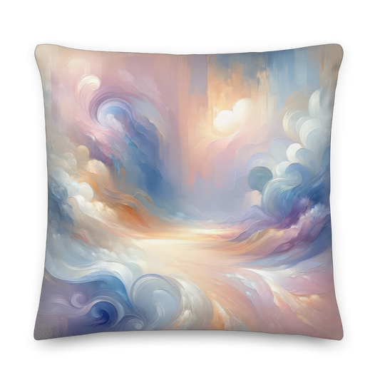 Abstract Art Pillow: Mindful Serenity