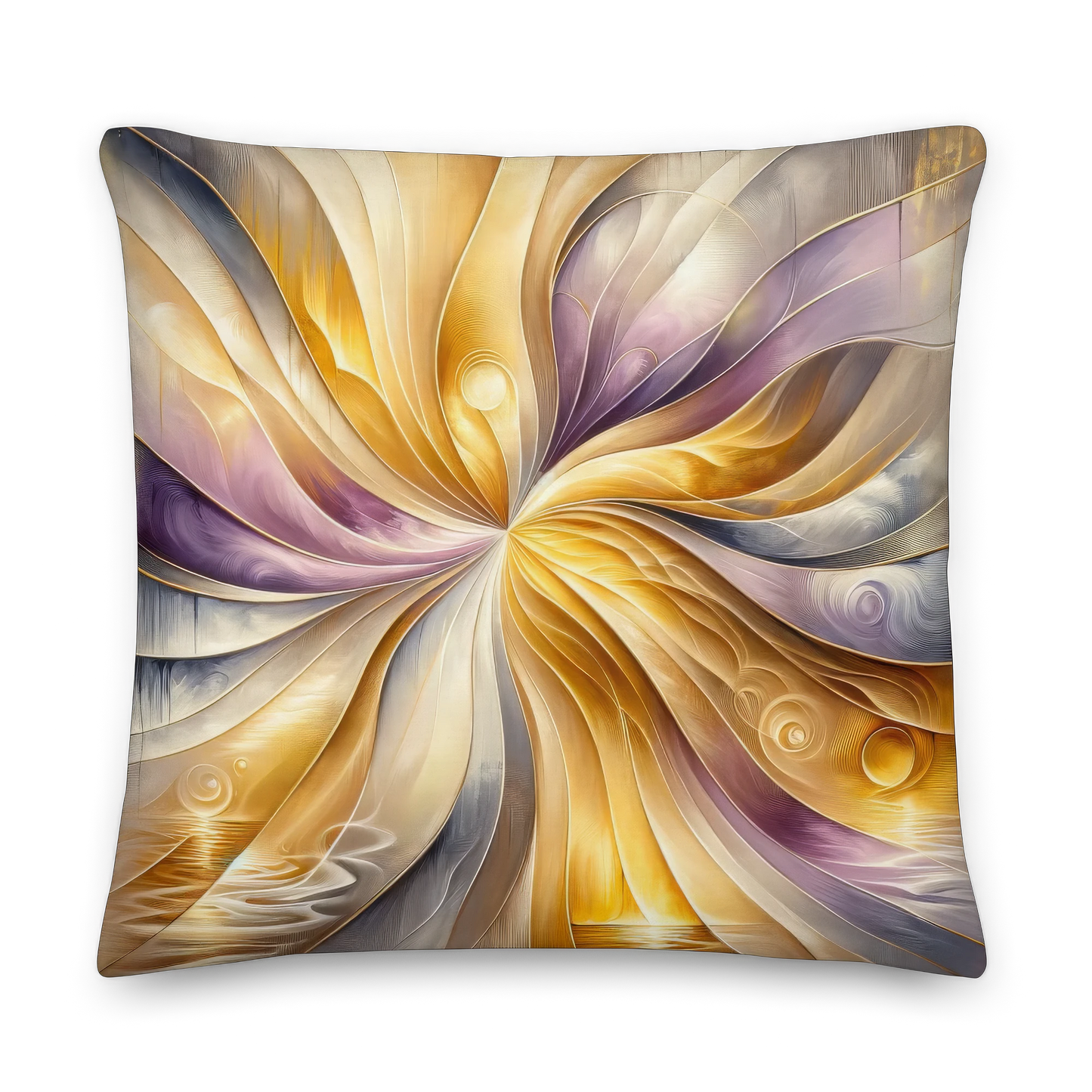 Abstract Art Pillow: Reflections of Gratitude