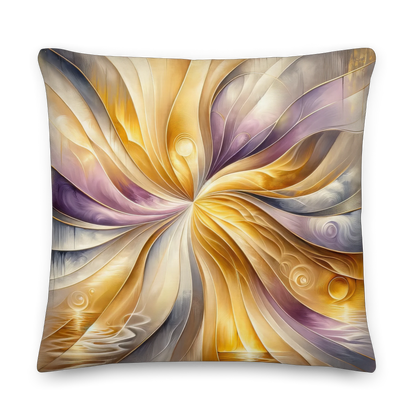 Abstract Art Pillow: Reflections of Gratitude