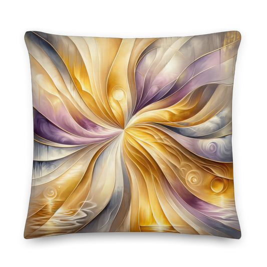 Abstract Art Pillow: Reflections of Gratitude