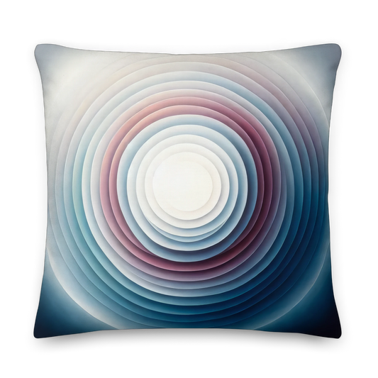 Abstract Art Pillow: Echoes of Emergence