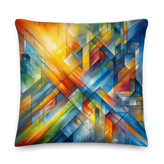 Abstract Art Pillow: Threshold of Integration