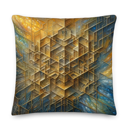 Abstract Art Pillow: Legacy's Lattice