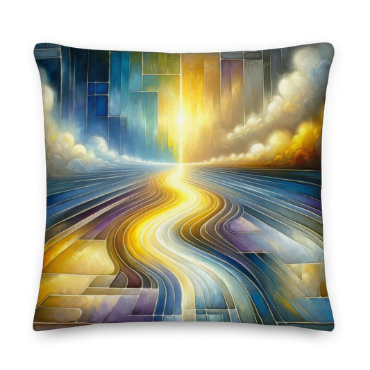 Abstract Art Pillow: Enlightened Path