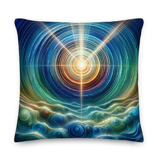 Abstract Art Pillow: Legacy's Resonance