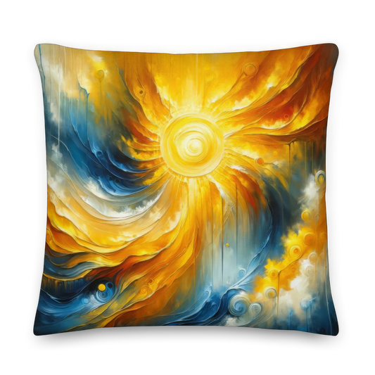 Abstract Art Pillow: Illuminated Purpose