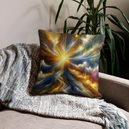 Abstract Art Pillow: Luminous Legacy