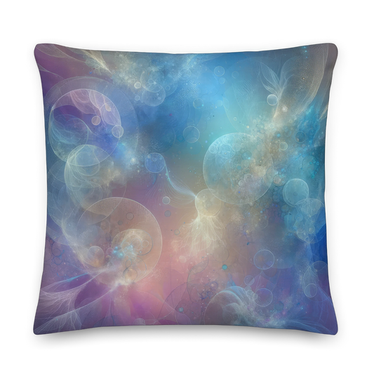 Abstract Art Pillow: Ethereal Legacy