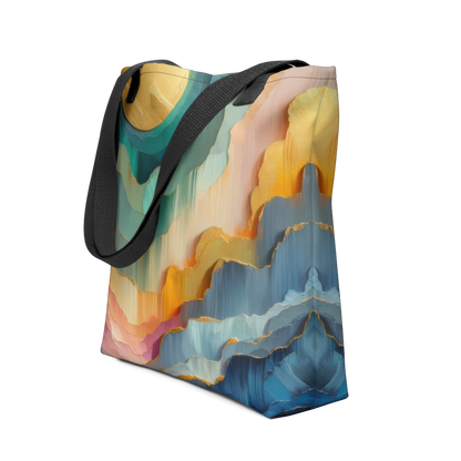 Abstract Art Tote Bag: Temporal Progression