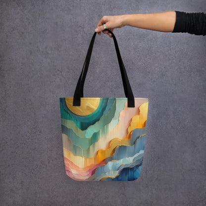 Abstract Art Tote Bag: Temporal Progression