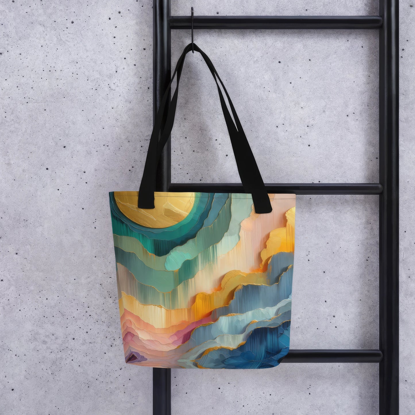 Abstract Art Tote Bag: Temporal Progression