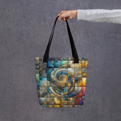 Abstract Art Tote Bag: Methodical Matrix