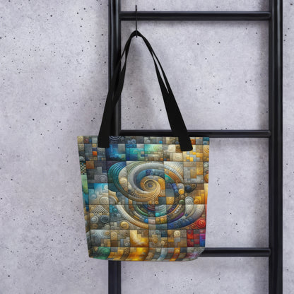 Abstract Art Tote Bag: Methodical Matrix