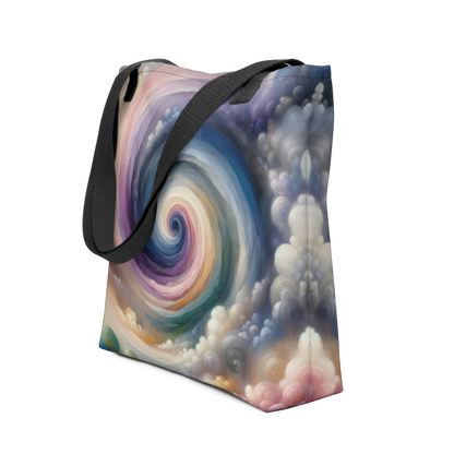 Abstract Art Tote Bag: Introspective Infinity