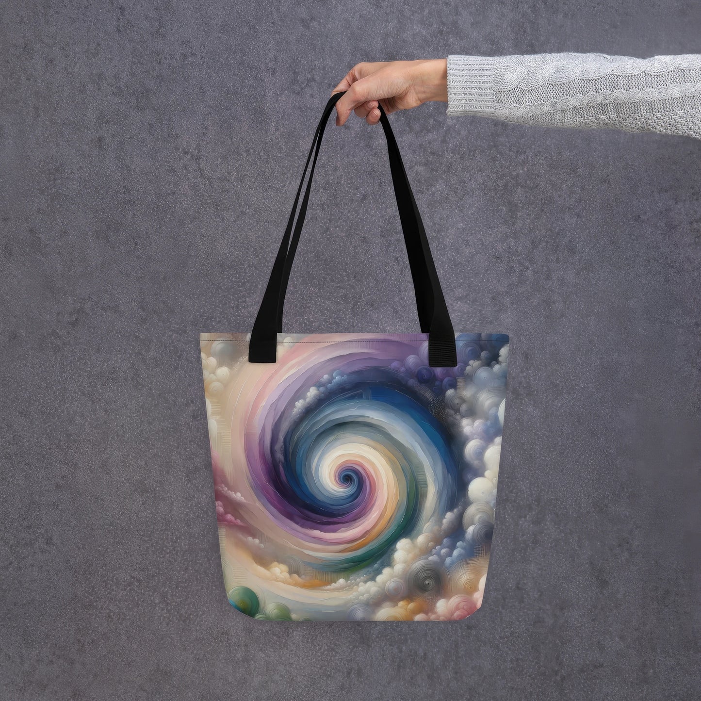 Abstract Art Tote Bag: Introspective Infinity