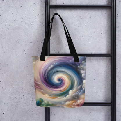 Abstract Art Tote Bag: Introspective Infinity