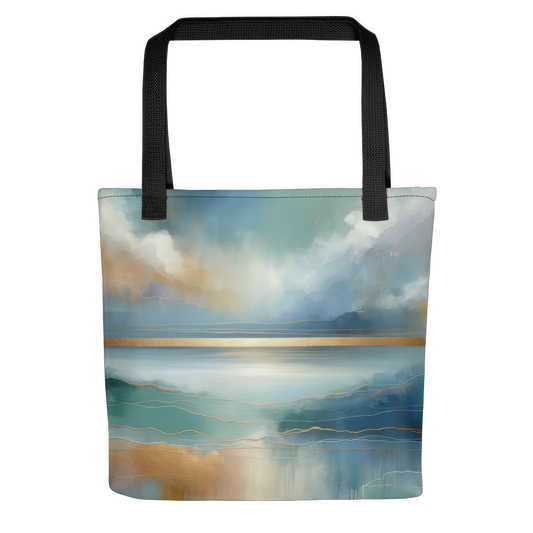 Abstract Art Tote Bag: Steady Horizons