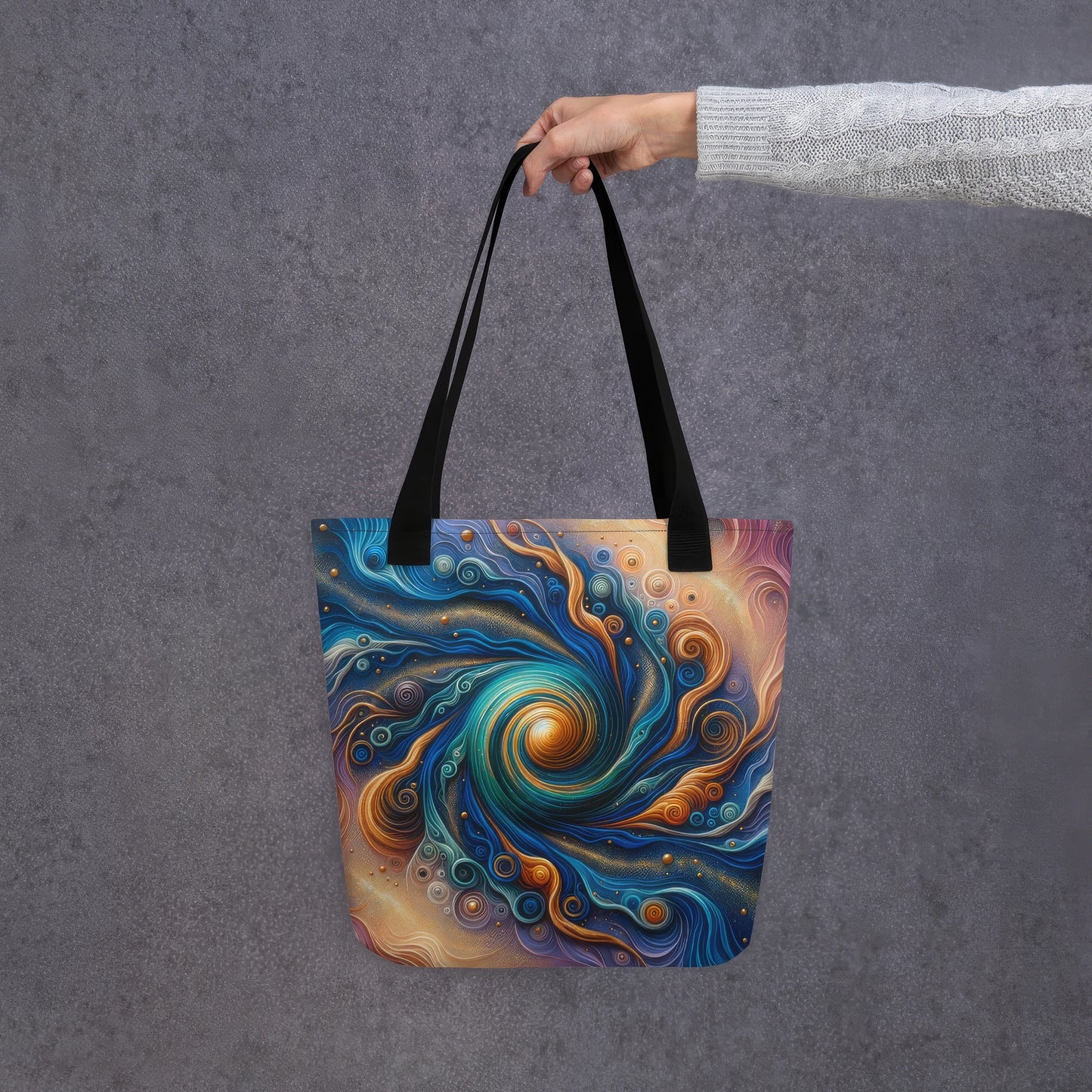 Abstract Art Tote Bag: Confluence of Consciousness