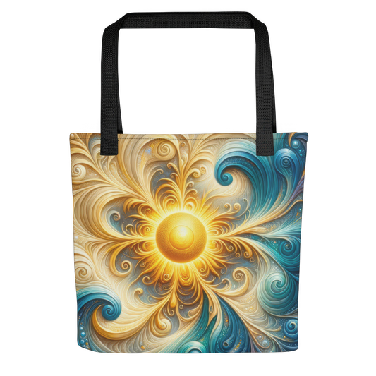 Abstract Art Tote Bag: Evolutionary Echoes