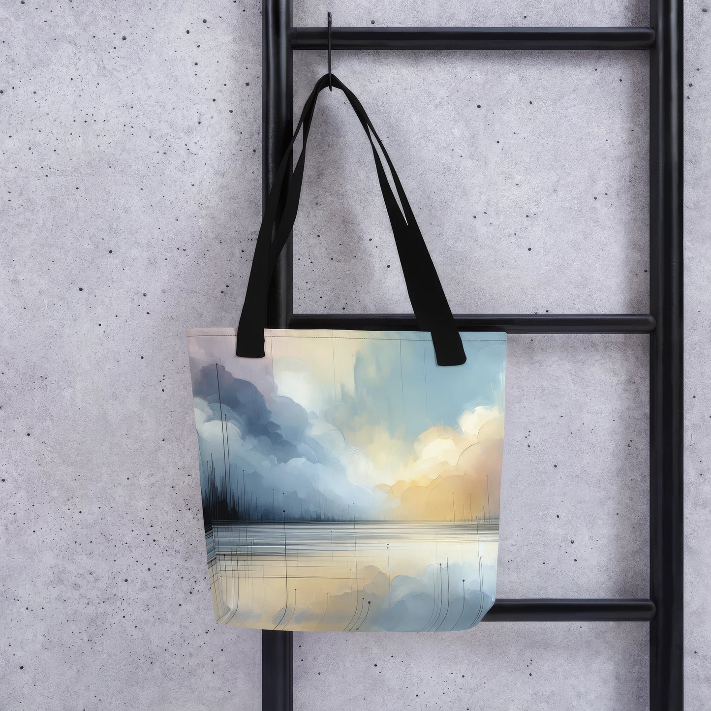 Abstract Art Tote Bag: Attentive Aether