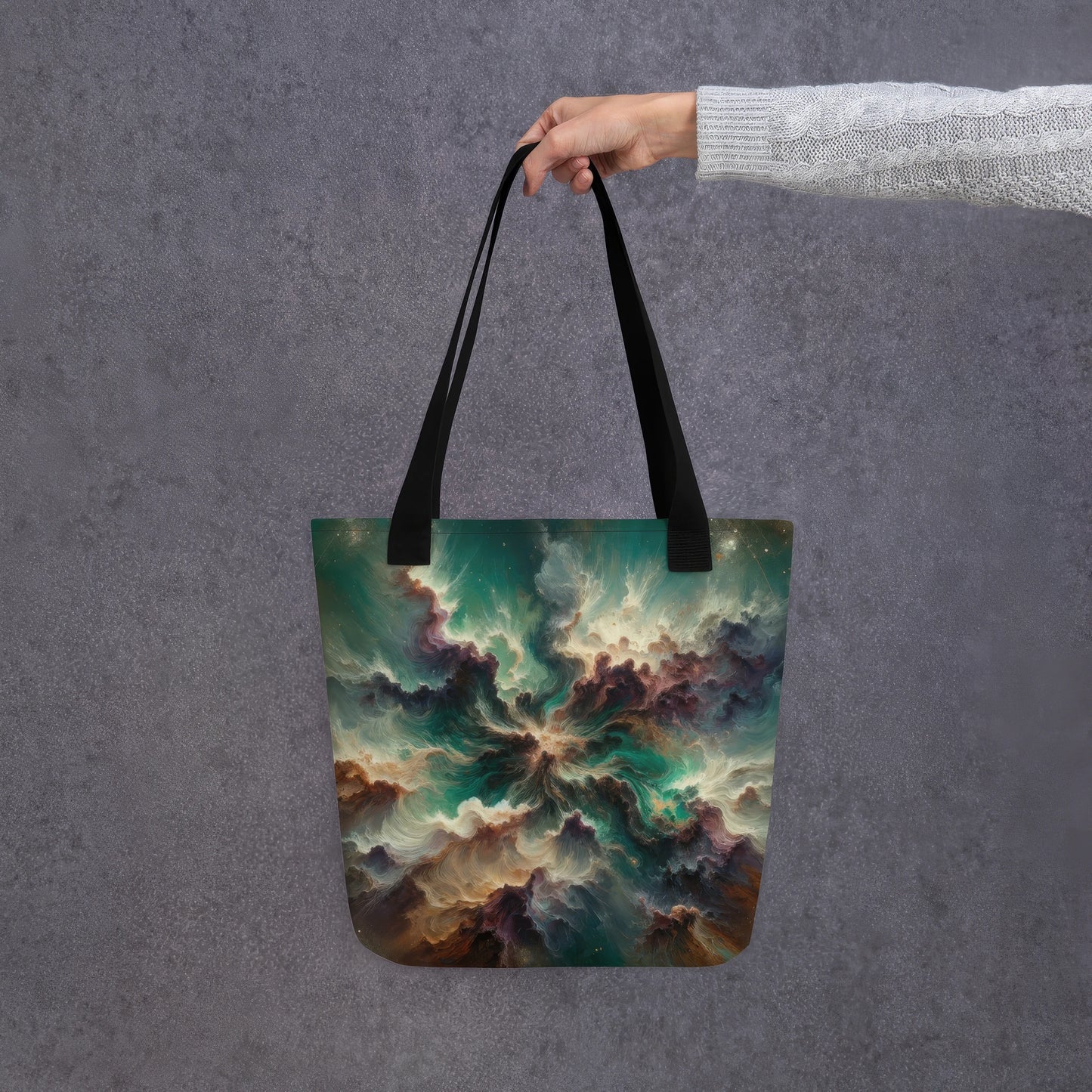 Abstract Art Tote Bag: Grounded Galaxy