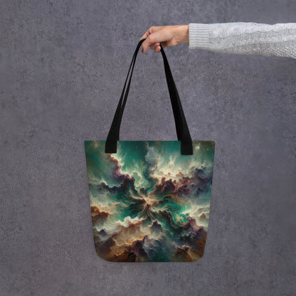 Sac fourre-tout d’art abstrait : Galaxie mise à la terre