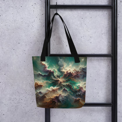 Abstract Art Tote Bag: Grounded Galaxy