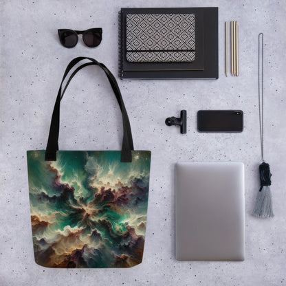 Abstract Art Tote Bag: Grounded Galaxy