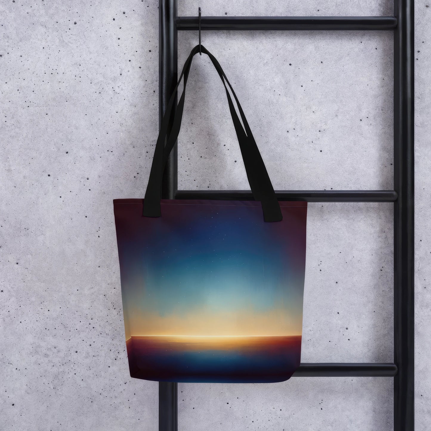 Abstract Art Tote Bag: Pensive Panorama