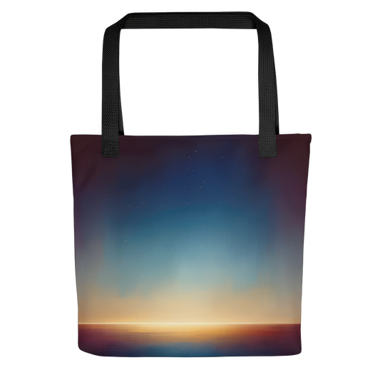 Abstract Art Tote Bag: Pensive Panorama