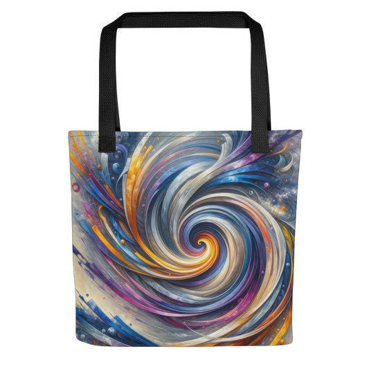 Abstract Art Tote Bag: Synthetic Symphony