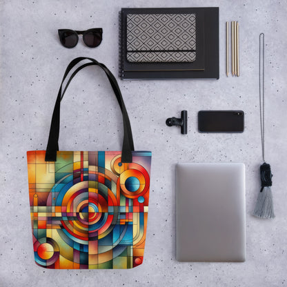 Abstract Art Tote Bag: Synthesis Spectrum