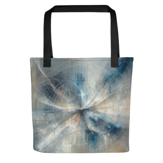 Abstract Art Tote Bag: Contemplative Convergence