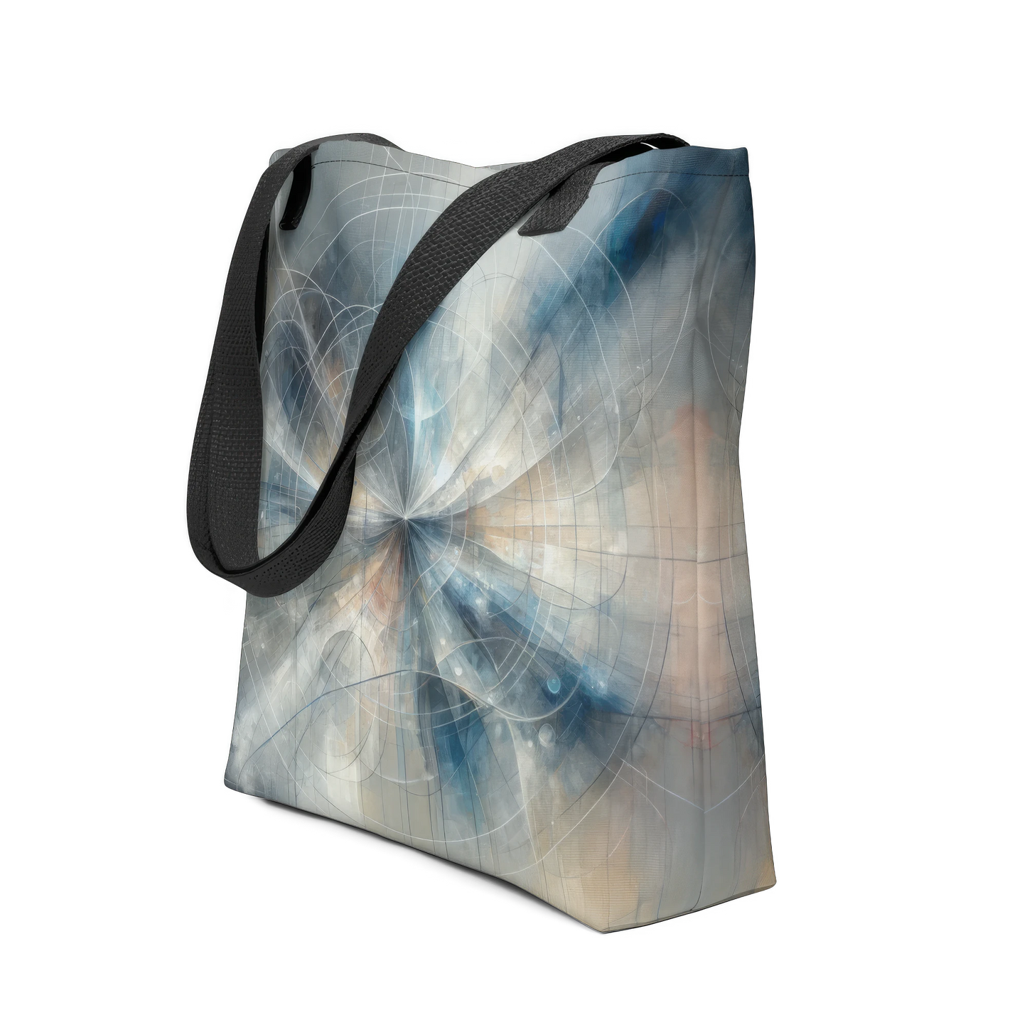 Abstract Art Tote Bag: Contemplative Convergence