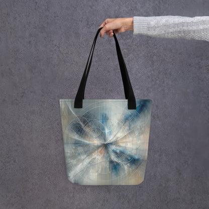 Abstract Art Tote Bag: Contemplative Convergence