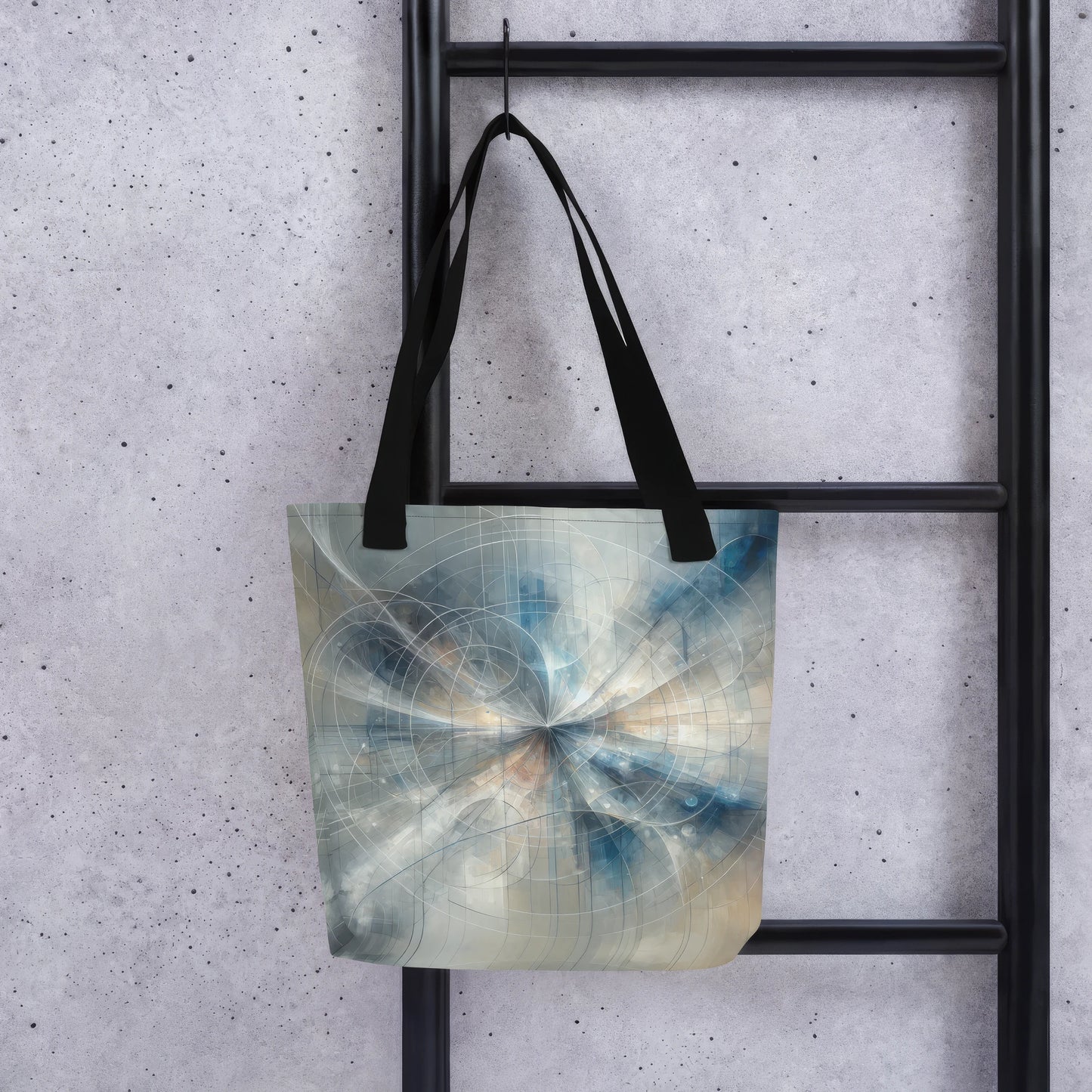 Abstract Art Tote Bag: Contemplative Convergence