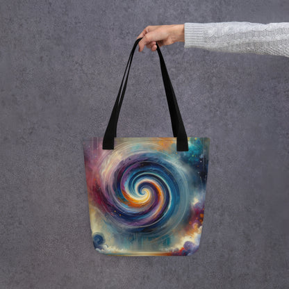 Abstract Art Tote Bag: Harmonic Symphony