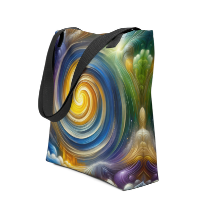 Abstract Art Tote Bag: Illuminated Integration