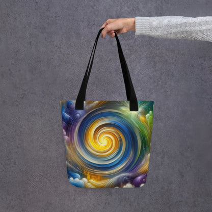 Abstract Art Tote Bag: Illuminated Integration