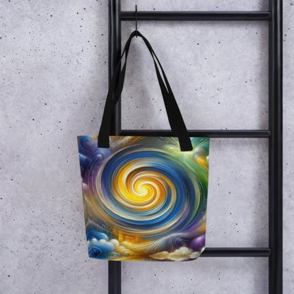 Abstract Art Tote Bag: Illuminated Integration