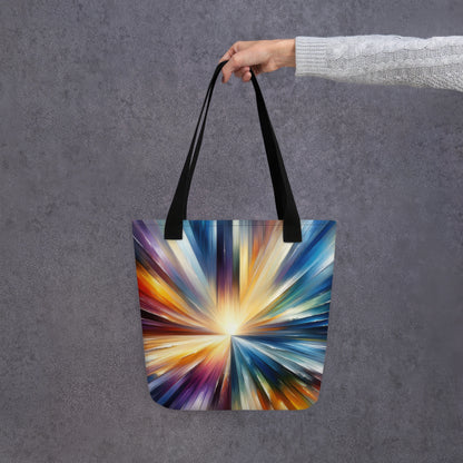 Abstract Art Tote Bag: Synthesis of Horizons