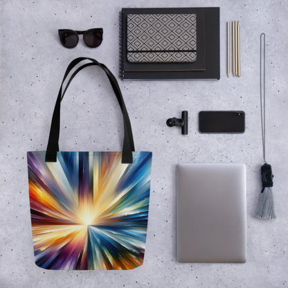 Abstract Art Tote Bag: Synthesis of Horizons