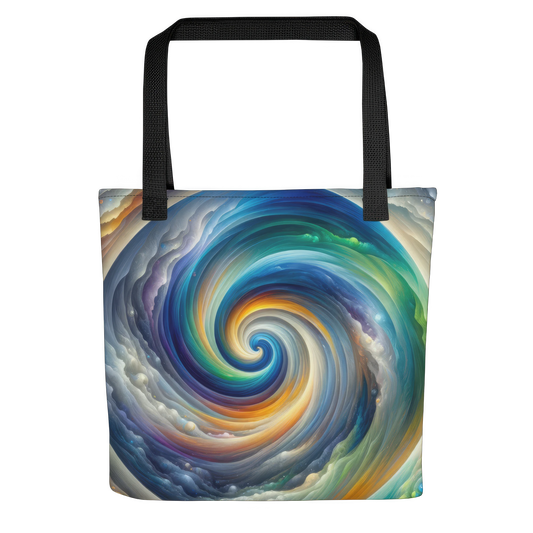 Abstract Art Tote Bag: Evolving Reflections