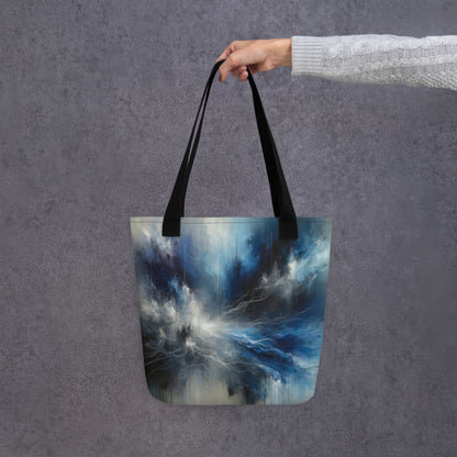 Abstract Art Tote Bag: Reflective Adaptation