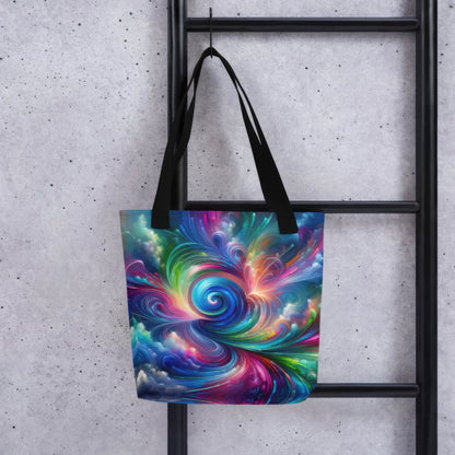 Abstract Art Tote Bag: Futuristic Fusion