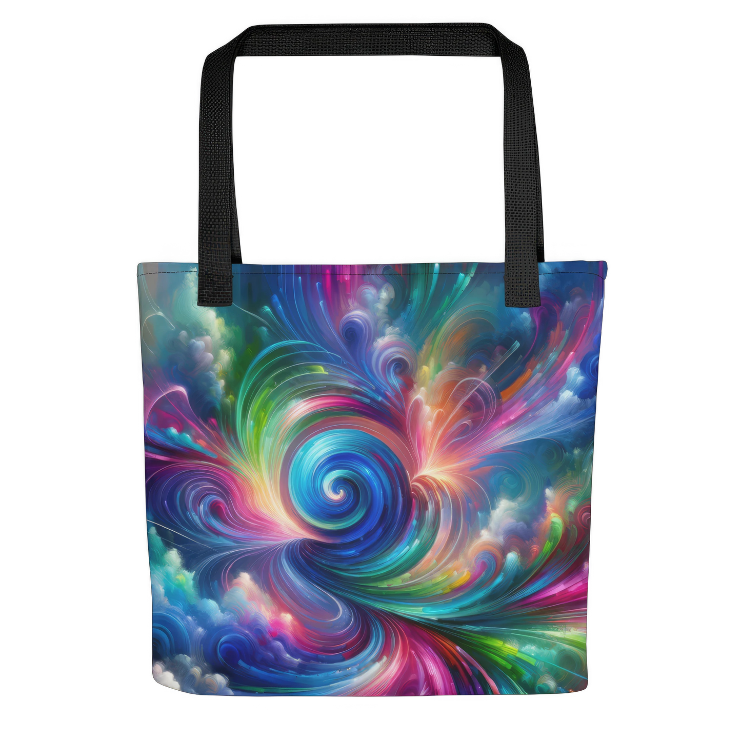 Abstract Art Tote Bag: Futuristic Fusion