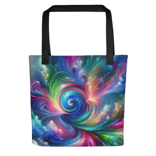 Abstract Art Tote Bag: Futuristic Fusion