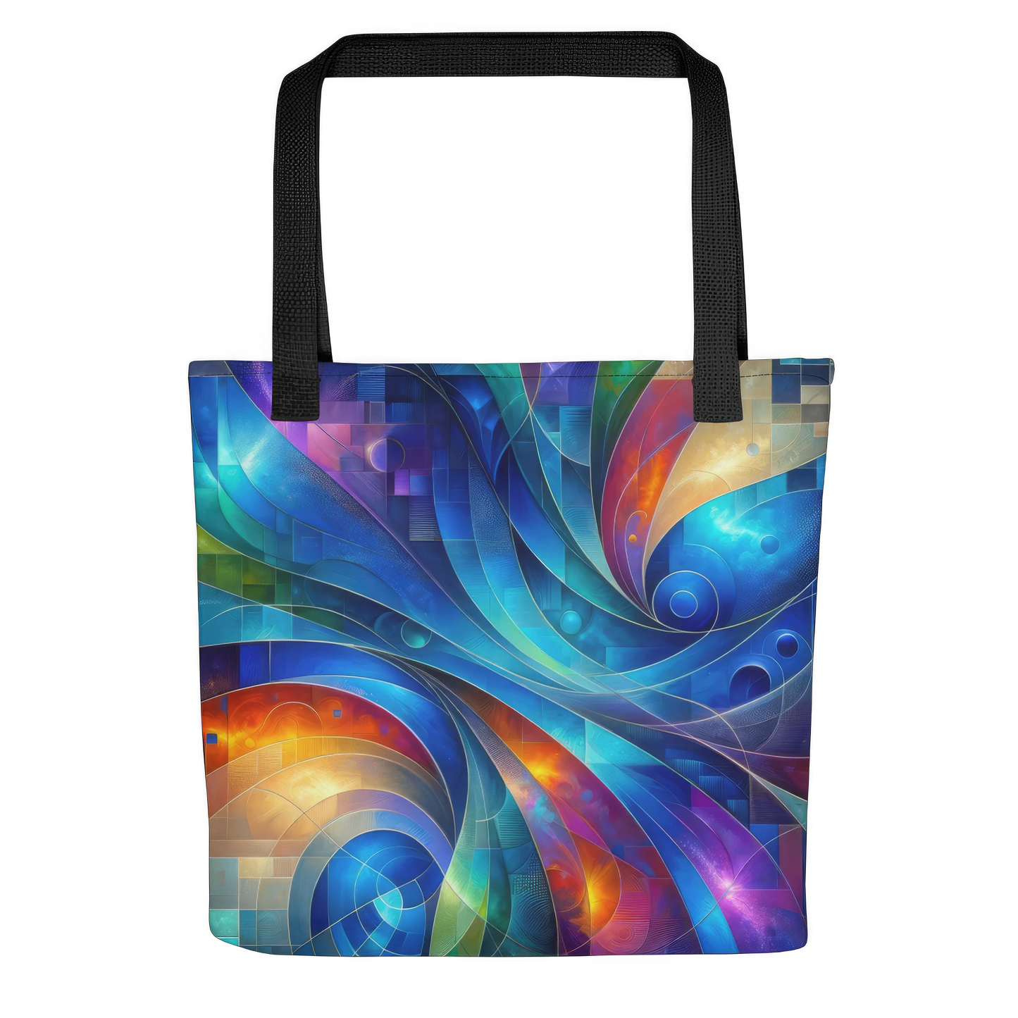 Sac fourre-tout d’art abstrait : Tapisserie Futurescape