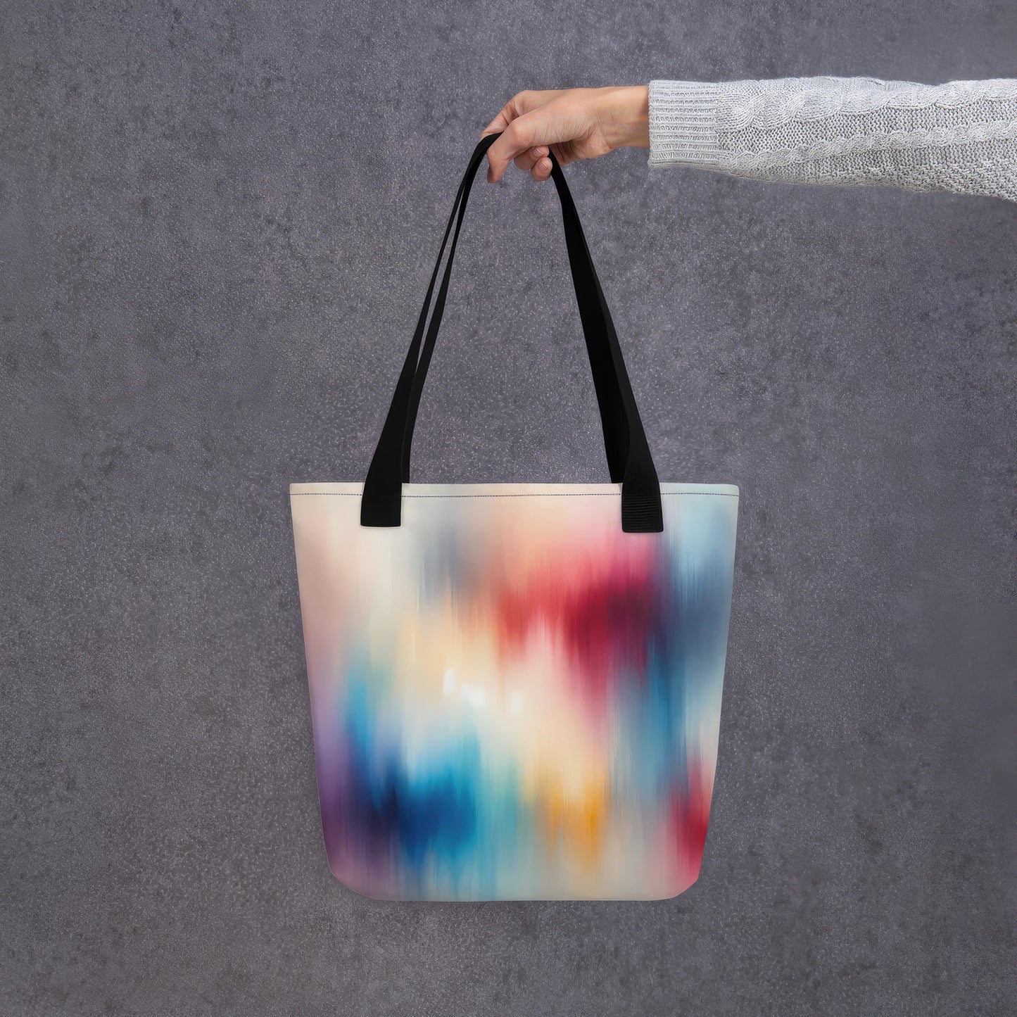 Abstract Art Tote Bag: Evolving Spectrum