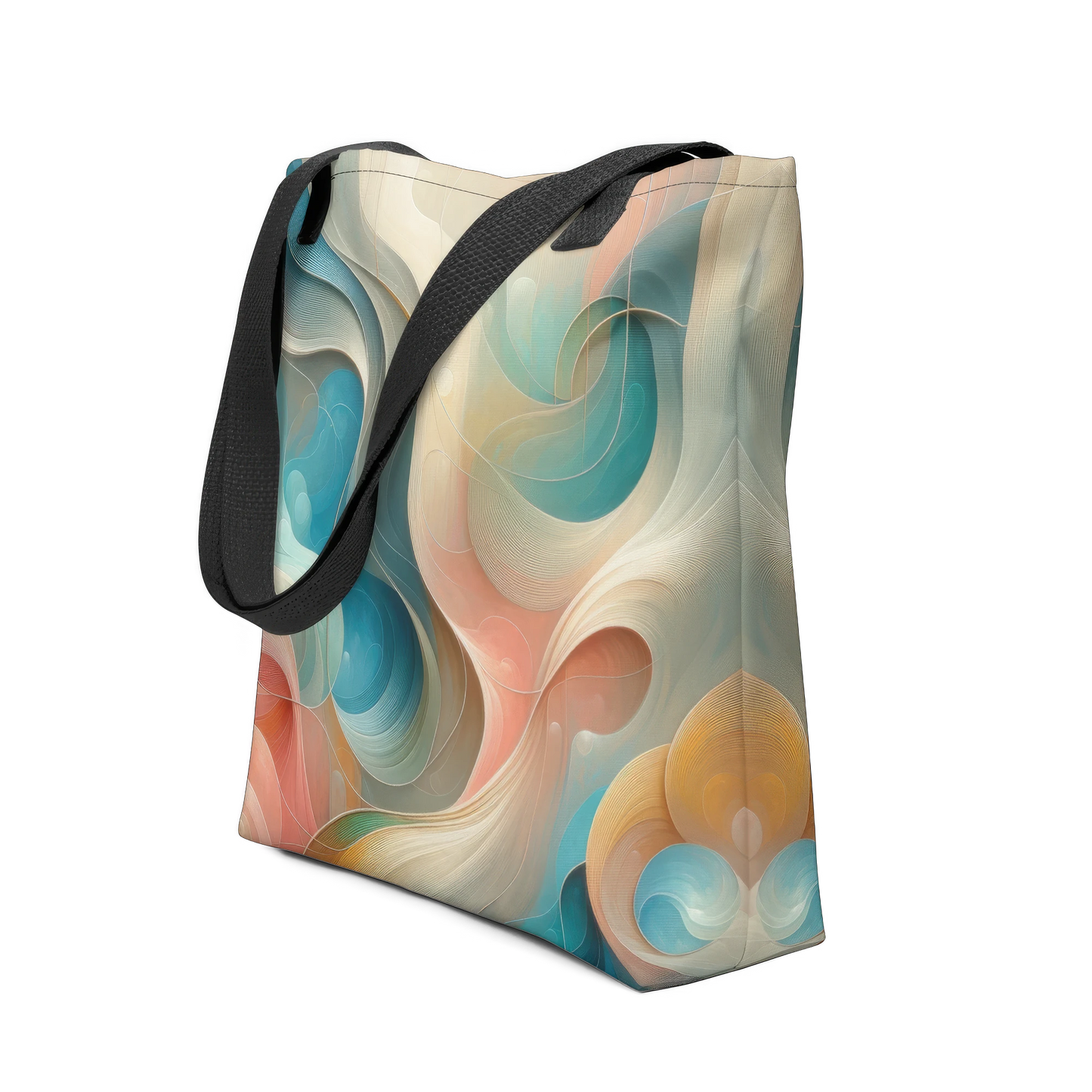 Sac fourre-tout d’art abstrait : Harmonie en mouvement